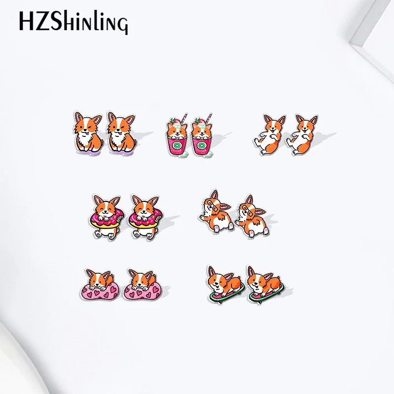 Donut Skateboard Corgi Dog Pet Pattern Acrylic Resin Epoxy Stud Earrings Handmade Ear Jewelry
Donut Skateboard Corgi Dog Pet Pattern Acrylic Resin Epoxy Stud Earrings Handmade Ear Jewelry