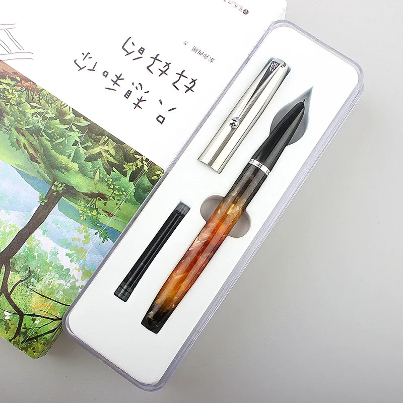 Jinhao Retro Acrylic Resin Fountain Pen 0.5MM /0.38MM Nib Office Pen with Converter Writing Business Gift Pen
Jinhao Retro Acrylic Resin Fountain Pen 0.5MM /0.38MM Nib Office Pen with Converter Writing Business Gift Pen