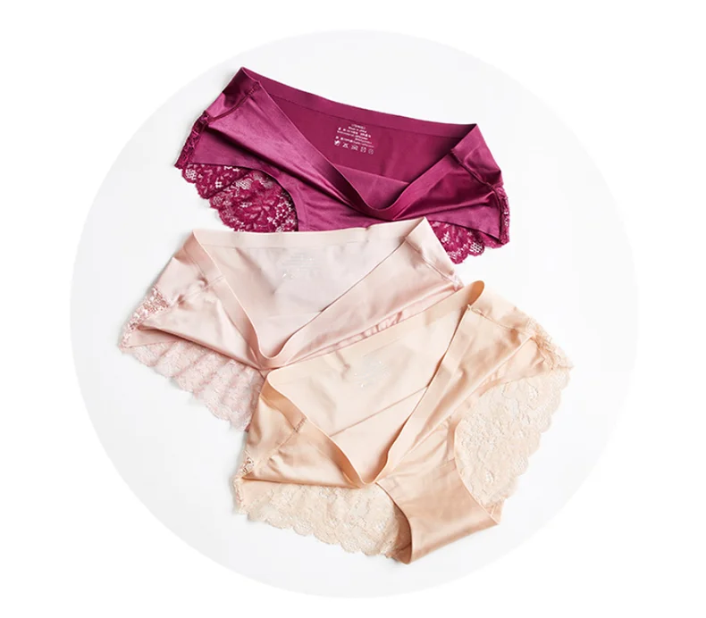 3 pcs of lace panties ladies ice silk seamless European and American style luxury lace sexy one-piece mid-waist briefs
3 pcs of lace panties ladies ice silk seamless European and American style luxury lace sexy one-piece mid-waist briefs