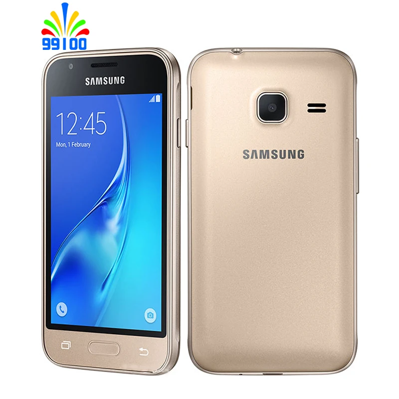 Восстановленный разблокированный сотовый телефон Samsung Galaxy J1 Mini J105 4 0 дюйма 1 ГБ