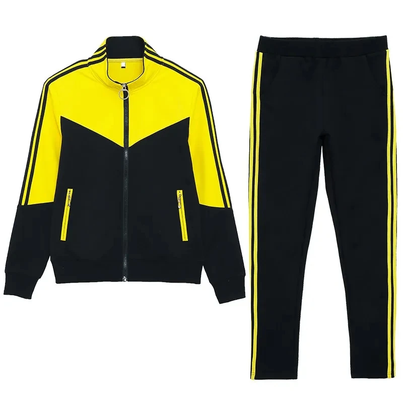 Contrast Color Casual Tracksuit 2 Piece Set Women Clothing Fashion Side Stripe Zipper Jacket Joggers Sweatpants Sets Sweatsuit
Contrast Color Casual Tracksuit 2 Piece Set Women Clothing Fashion Side Stripe Zipper Jacket Joggers Sweatpants Sets Sweatsuit