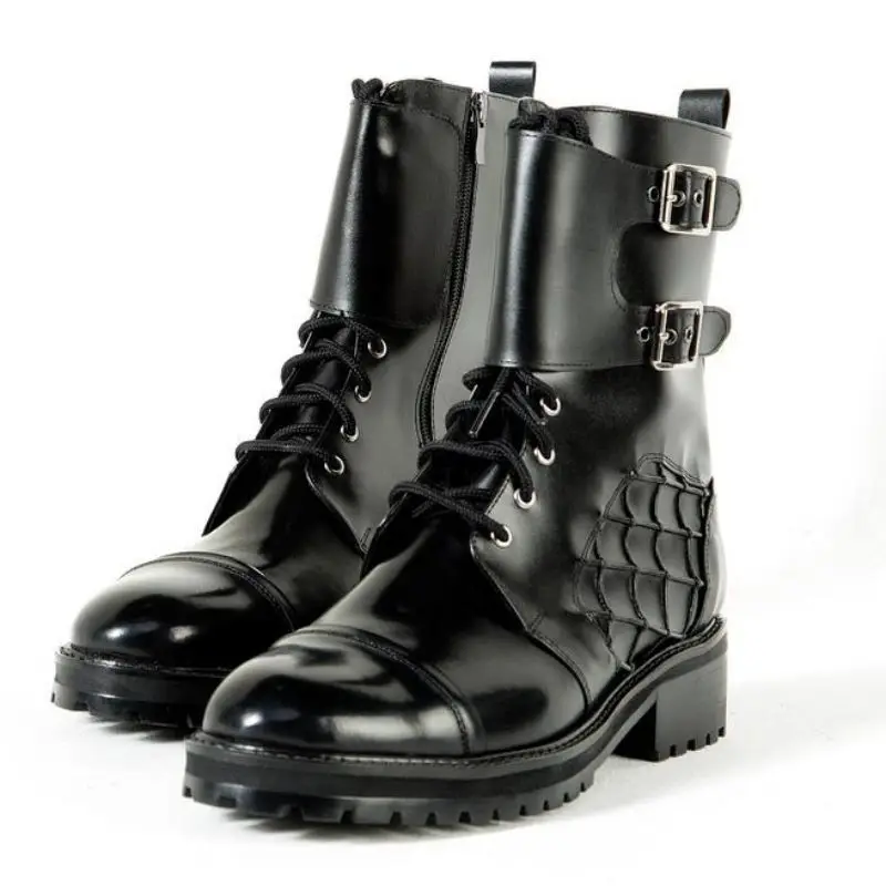 Men PU Leather New Handmade Lace Up Boots Classic Boots Ankle Men Boots Casual Fashion Winter Gloss Tip Combat Boots KR158
Men PU Leather New Handmade Lace Up Boots Classic Boots Ankle Men Boots Casual Fashion Winter Gloss Tip Combat Boots KR158