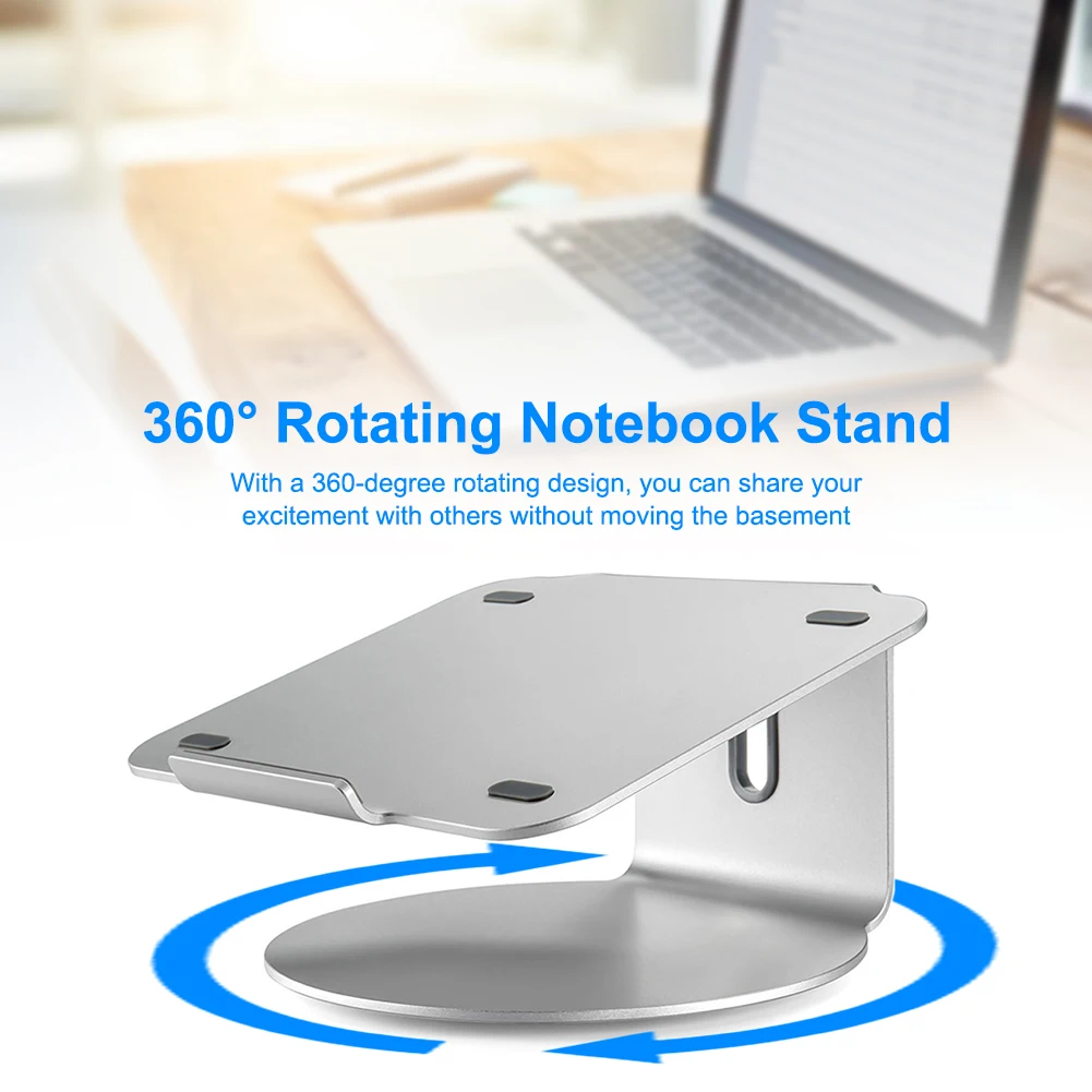 Laptop Stand 360 Degree Rotating Notebook Stand Aluminum Alloy Cooling Computer Stand Holder All Notebooks Active
Laptop Stand 360 Degree Rotating Notebook Stand Aluminum Alloy Cooling Computer Stand Holder All Notebooks Active