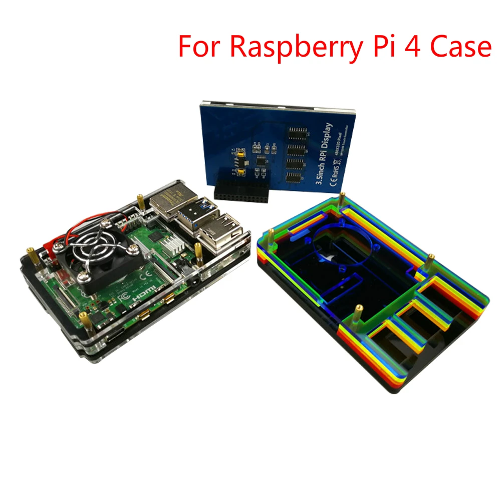 Raspberry Pi 4 Case Box Shell Housing Protecting Cover Rainbow Two Color Transparent Black for Raspberry Pi 4 Model B
Raspberry Pi 4 Case Box Shell Housing Protecting Cover Rainbow Two Color Transparent Black for Raspberry Pi 4 Model B