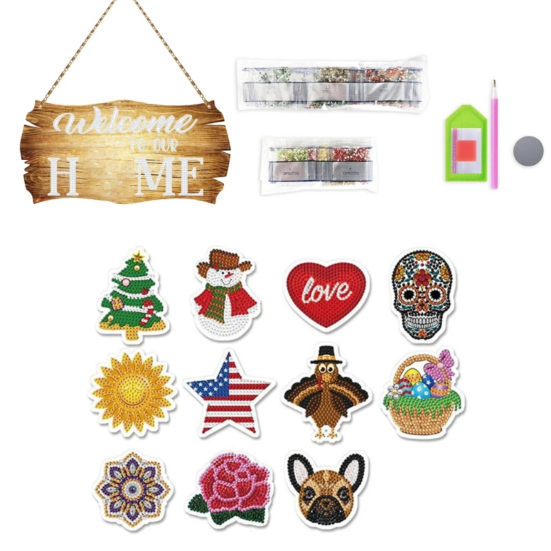 DIY Doorplate Diamond Painting Kit Night Glowing Door Hanging with Magnetic Sticker Partial Resin Diamond Painting Kit
DIY Doorplate Diamond Painting Kit Night Glowing Door Hanging with Magnetic Sticker Partial Resin Diamond Painting Kit