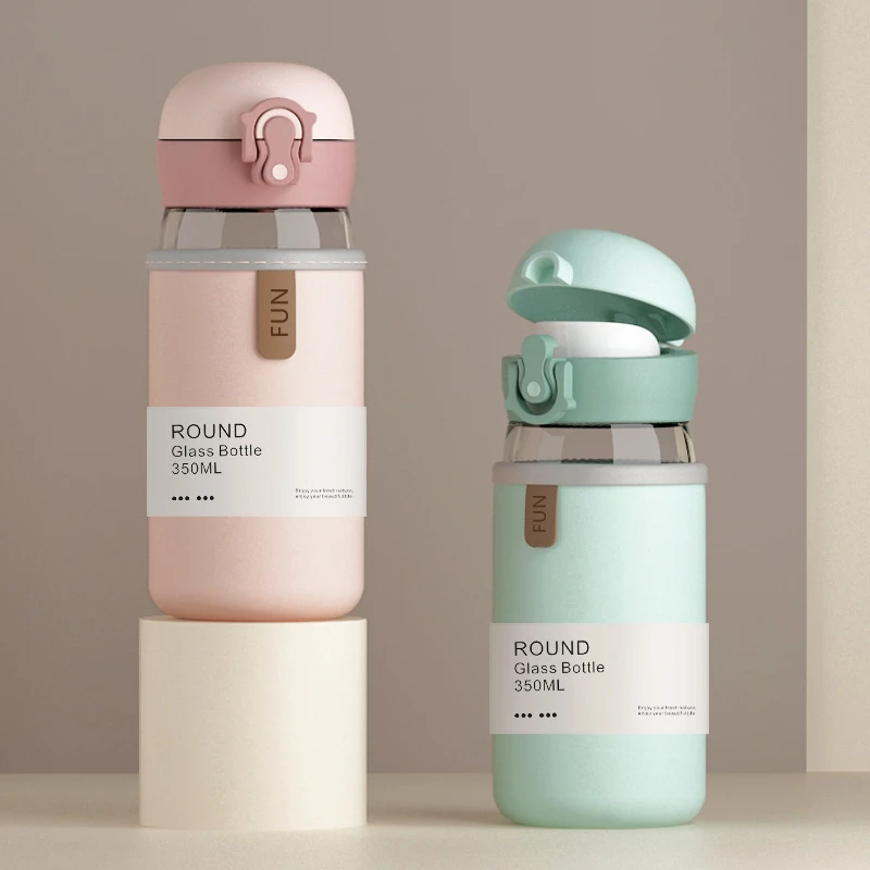 Cute Glass Water Bottle High Borosilicate Glass Coffee Mug Milk Cute Bottles With Cover Travel Glass Cup Safe Lock Flask Sleeve
Cute Glass Water Bottle High Borosilicate Glass Coffee Mug Milk Cute Bottles With Cover Travel Glass Cup Safe Lock Flask Sleeve