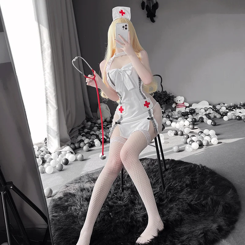 Cosplay Costumes Sweet Nurse Sexy Lingerie Erotic Babydoll Chemises See Through Outfit Girl Kawaii Doctor Roleplay For Women
Cosplay Costumes Sweet Nurse Sexy Lingerie Erotic Babydoll Chemises See Through Outfit Girl Kawaii Doctor Roleplay For Women