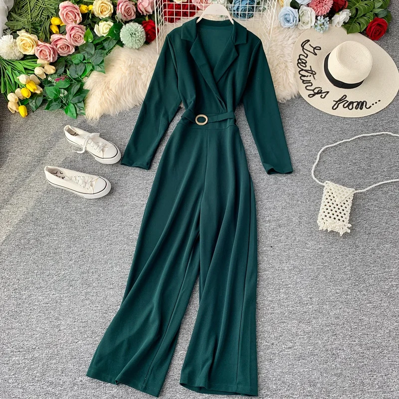 Fashion 2019 New Work OL Business Notched Neck Long Sleeve Casual Jumpsuits Women Solid Color Overalls J946
Fashion 2019 New Work OL Business Notched Neck Long Sleeve Casual Jumpsuits Women Solid Color Overalls J946