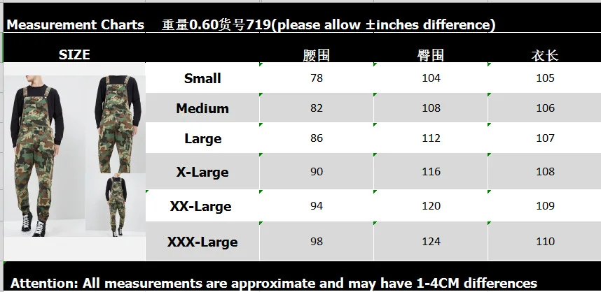 Overall Jeans Man Camouflage Loose Cargo Pants Full Length Safari Styel Denim Trousers Work Clothes 2021 Plus Size XXXL
Overall Jeans Man Camouflage Loose Cargo Pants Full Length Safari Styel Denim Trousers Work Clothes 2021 Plus Size XXXL