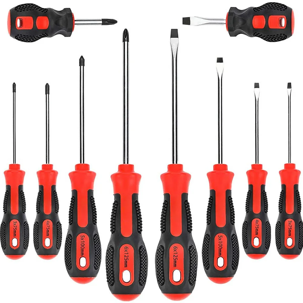 Набор Магнитных отверток WOZOBUY, 10 шт., 5 отверток Phillips и 5 отверток с плоской головкой, Нескользящие, для ремонта и т. д.
Набор Магнитных отверток WOZOBUY, 10 шт., 5 отверток Phillips и 5 отверток с плоской головкой, Нескользящие, для ремонта и т. д.
