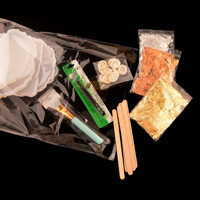 DIY Crystal Glue Drop Mold Coasters Combination Mold Set Mixing Glue Auxiliary Tools Dry Flower Gold Foil Decoration Handmade
DIY Crystal Glue Drop Mold Coasters Combination Mold Set Mixing Glue Auxiliary Tools Dry Flower Gold Foil Decoration Handmade