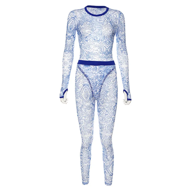 FIXSYS 2020 Autumn and Winter Women's New Sexy Mesh Perspective Printing Breathable One Piece Trousers Set
FIXSYS 2020 Autumn and Winter Women's New Sexy Mesh Perspective Printing Breathable One Piece Trousers Set
