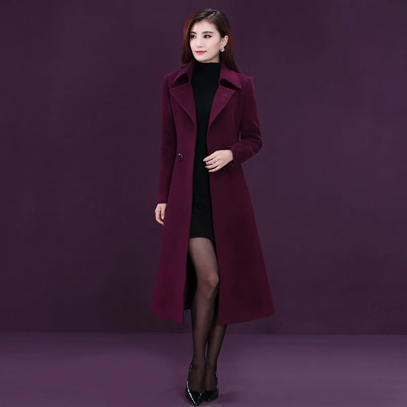 Women's Coats 2020 New Design Wool High End Elegant Winter Long Coat Women Slim Plus Size 4XL Abrigos Mujer HJ352
Women's Coats 2020 New Design Wool High End Elegant Winter Long Coat Women Slim Plus Size 4XL Abrigos Mujer HJ352