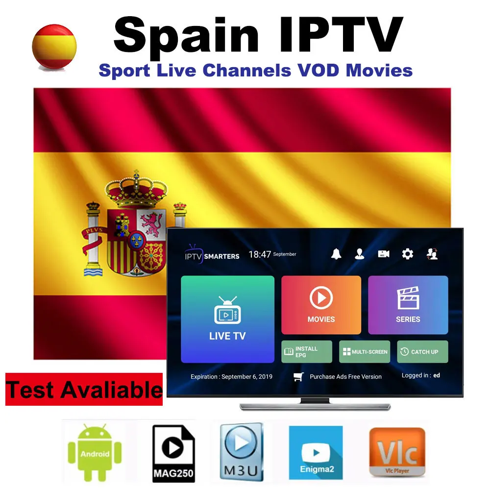 Stable Premium 12 months Abonnement IPTV Spain With 4K HEVC VOD Movies For Xtream Code m3u Smart IPTV Smarters Pro ios pc
Stable Premium 12 months Abonnement IPTV Spain With 4K HEVC VOD Movies For Xtream Code m3u Smart IPTV Smarters Pro ios pc