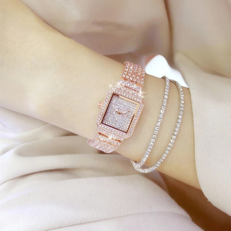 New Full Crystal Fashion Women Watch Creative Small Square Plate Casual Women Watch Trend Full Diamond Watches Relogios Feminino
New Full Crystal Fashion Women Watch Creative Small Square Plate Casual Women Watch Trend Full Diamond Watches Relogios Feminino