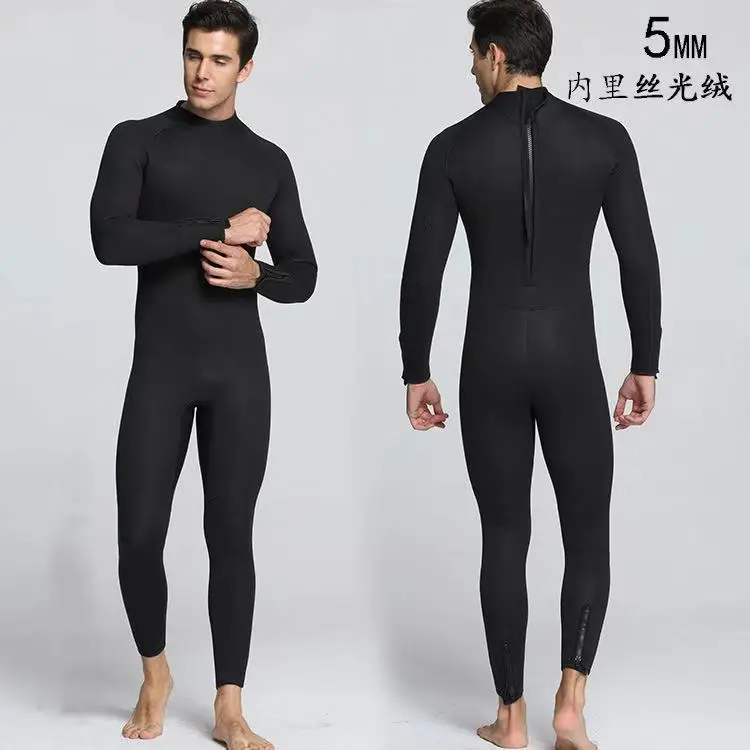 5MM Neoprene Wetsuit One-Piece and Close Body Diving Suit for Men Scuba Dive Surfing Snorkeling Spearfishing Plus Size
5MM Neoprene Wetsuit One-Piece and Close Body Diving Suit for Men Scuba Dive Surfing Snorkeling Spearfishing Plus Size