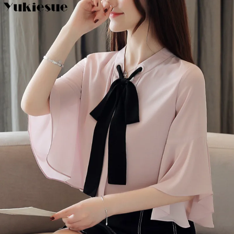 short sleeve ruffles bow collar women's shirt blouse for women blusas womens tops and blouses chiffon shirts top plus size
short sleeve ruffles bow collar women's shirt blouse for women blusas womens tops and blouses chiffon shirts top plus size