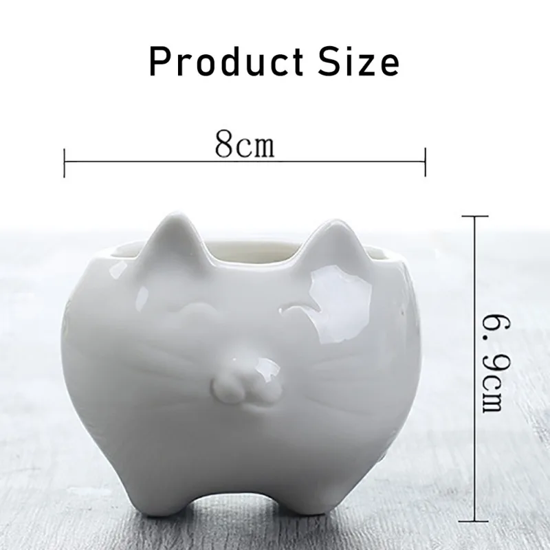 Creative Fleshy Flowerpot Cute Cat Animal Cartoon Rough Ceramics Small Pot Meat Plant Mini Flowerpot Home Decoration
Creative Fleshy Flowerpot Cute Cat Animal Cartoon Rough Ceramics Small Pot Meat Plant Mini Flowerpot Home Decoration