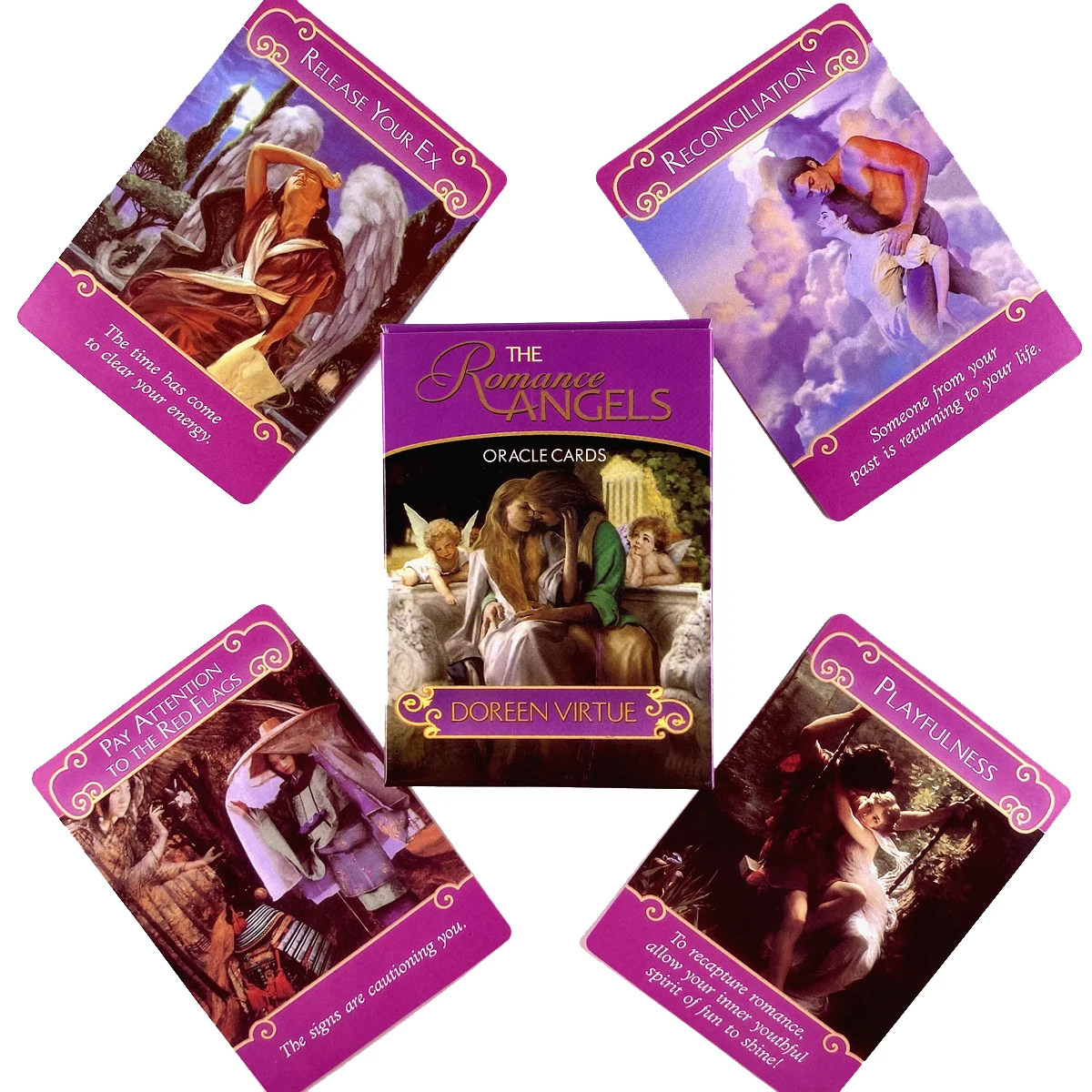 Romance Angels Oracle Cards Leisure Party Table Game High Quality Fortune-telling Prophecy Tarot Deck With PDF Guidebook 
Romance Angels Oracle Cards Leisure Party Table Game High Quality Fortune-telling Prophecy Tarot Deck With PDF Guidebook