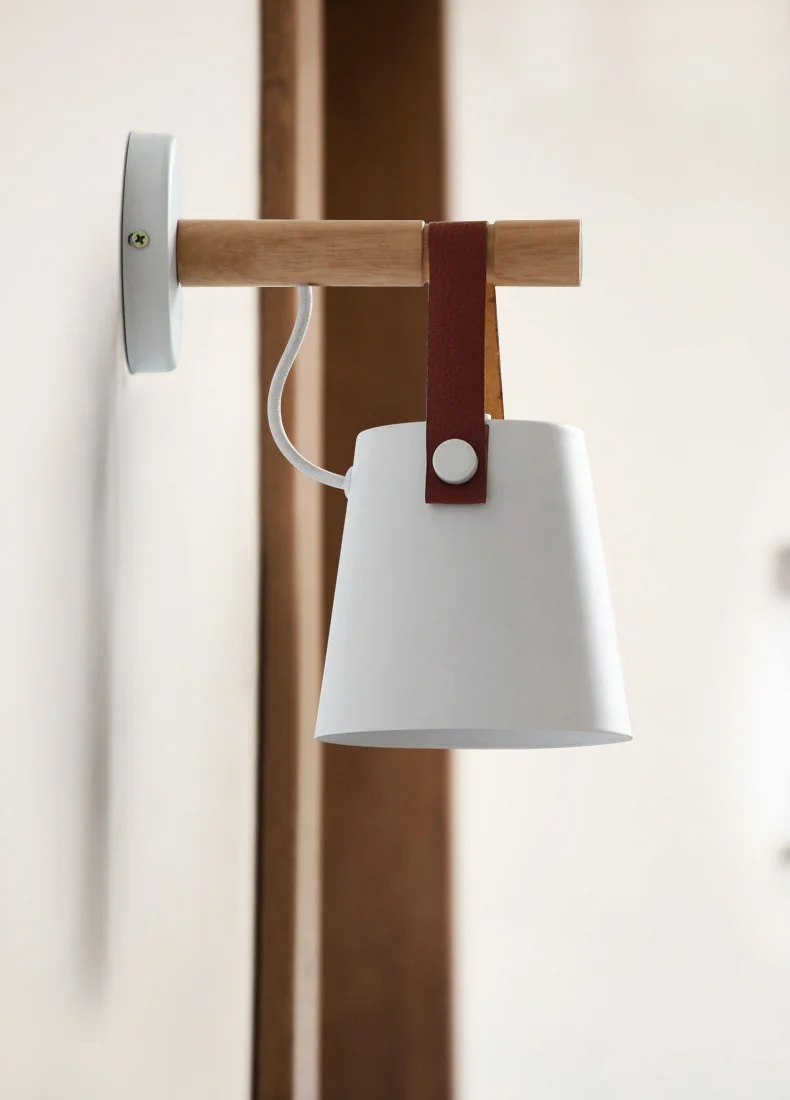 Lustra lampa деревянные настенные лампы современный настенный светильник Железный
