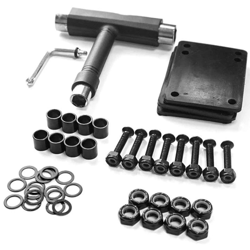 Skateboard Hardware,Skate T-Type Tools Skateboard Riser Shock Pads,Shockpads Hardware Screws,Axle Washers/Nuts/Spacers
Skateboard Hardware,Skate T-Type Tools Skateboard Riser Shock Pads,Shockpads Hardware Screws,Axle Washers/Nuts/Spacers