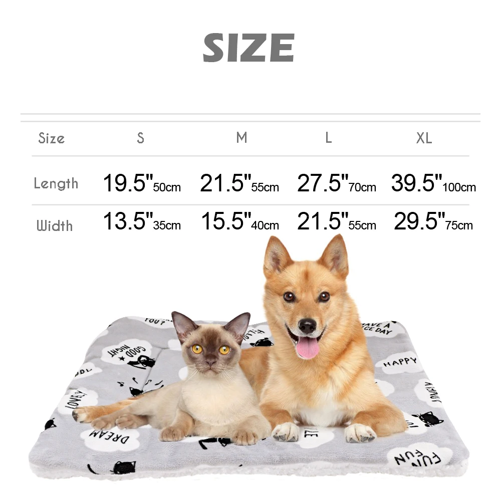 Winter Pet Dog Bed Mat Soft Fleece Puppy Cat Blanket Dog Mattress Beds Warm Sleeping Cushion Kennel For Small Medium Large Dogs
Winter Pet Dog Bed Mat Soft Fleece Puppy Cat Blanket Dog Mattress Beds Warm Sleeping Cushion Kennel For Small Medium Large Dogs