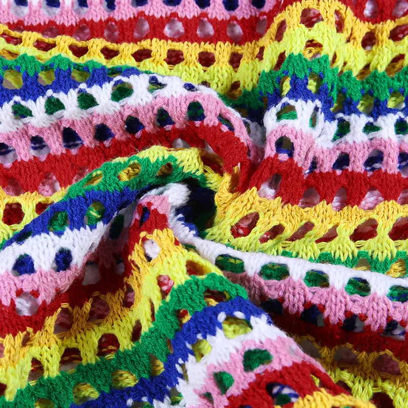 ZOGAA Oversized Rainbow Women Streetwear Knitted Sweaters 2019 Autumn Winter Loose Hollow Out Striped Pullovers Female Jumper
ZOGAA Oversized Rainbow Women Streetwear Knitted Sweaters 2019 Autumn Winter Loose Hollow Out Striped Pullovers Female Jumper