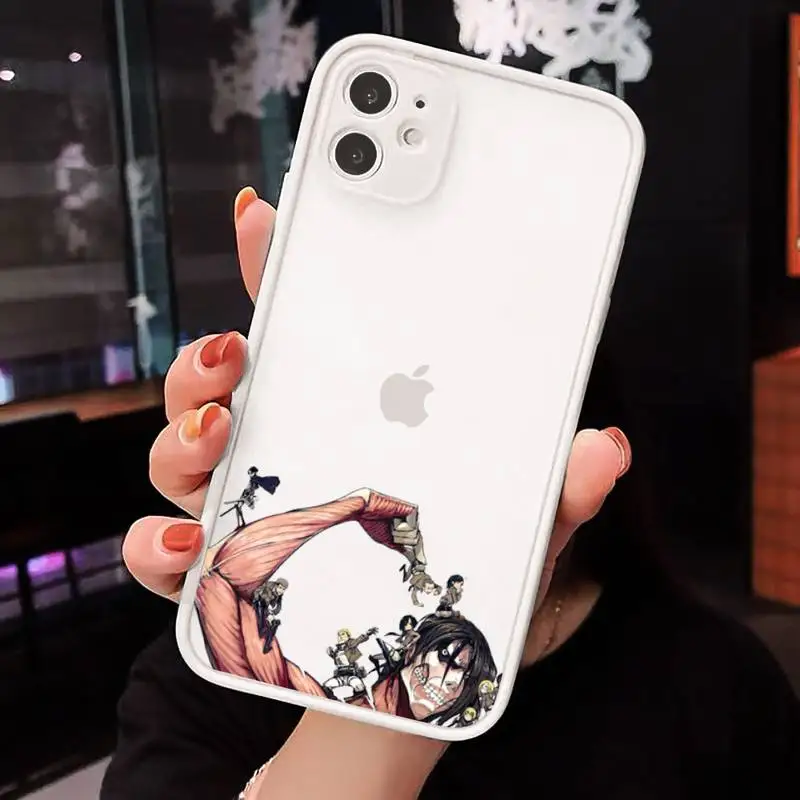 attack on Titan Anime Phone Case matte transparent For white Clear Funda iPhone 7 8 x xs xr 11 12 pro plus max mini 
attack on Titan Anime Phone Case matte transparent For white Clear Funda iPhone 7 8 x xs xr 11 12 pro plus max mini