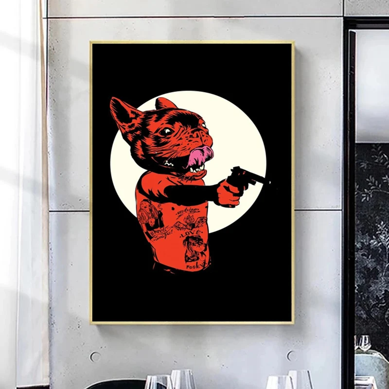 Tattoo Dog Canvas Painting on the Wall Modern Cool Animal Posters and Prints Wall Art Canvas Picture for Living Room Home Decor
Tattoo Dog Canvas Painting on the Wall Modern Cool Animal Posters and Prints Wall Art Canvas Picture for Living Room Home Decor