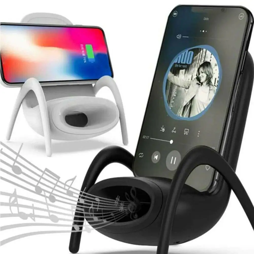 Creative Mobile Phone Holder Mini Chair Wireless Charger Supply For All Phones Stand With Musical Speaker 
Creative Mobile Phone Holder Mini Chair Wireless Charger Supply For All Phones Stand With Musical Speaker