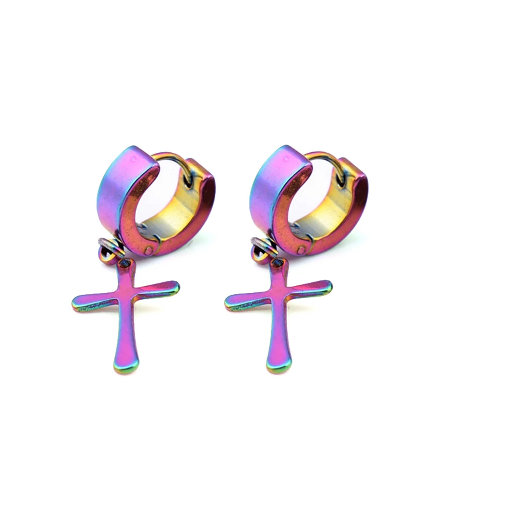 1Pc Men Cross Stars Punk Dangle Earrings Gothic Woman Stainless Steel Cross Ear Hoop Earrings Pendant Piercing Jewelry
1Pc Men Cross Stars Punk Dangle Earrings Gothic Woman Stainless Steel Cross Ear Hoop Earrings Pendant Piercing Jewelry