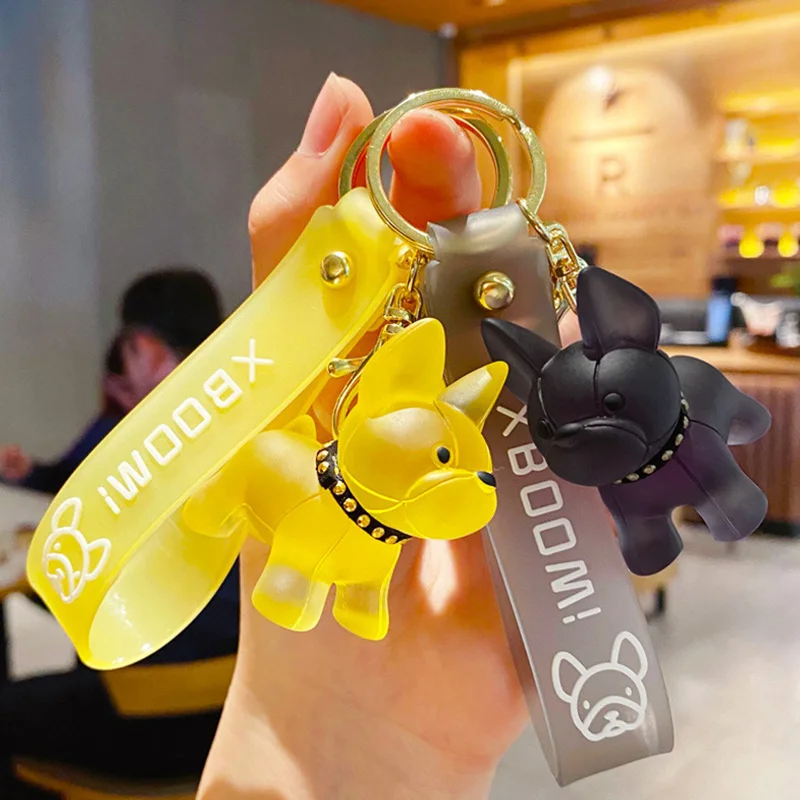 Cute French Bulldog Keychain PU Leather Rope Key Rings Punk Style Women Bags Pendant Trinket Men's Car Key Ring 
Cute French Bulldog Keychain PU Leather Rope Key Rings Punk Style Women Bags Pendant Trinket Men's Car Key Ring