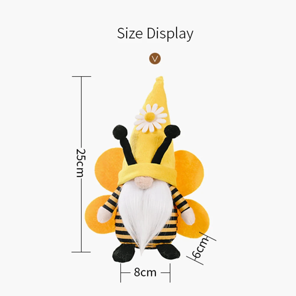 Plush Toy Ornaments Cute Bumble Bee Day Rudolph Doll Faceless Striped Gnome Dwarf Toy Ornament Children's Plush Doll 
Plush Toy Ornaments Cute Bumble Bee Day Rudolph Doll Faceless Striped Gnome Dwarf Toy Ornament Children's Plush Doll