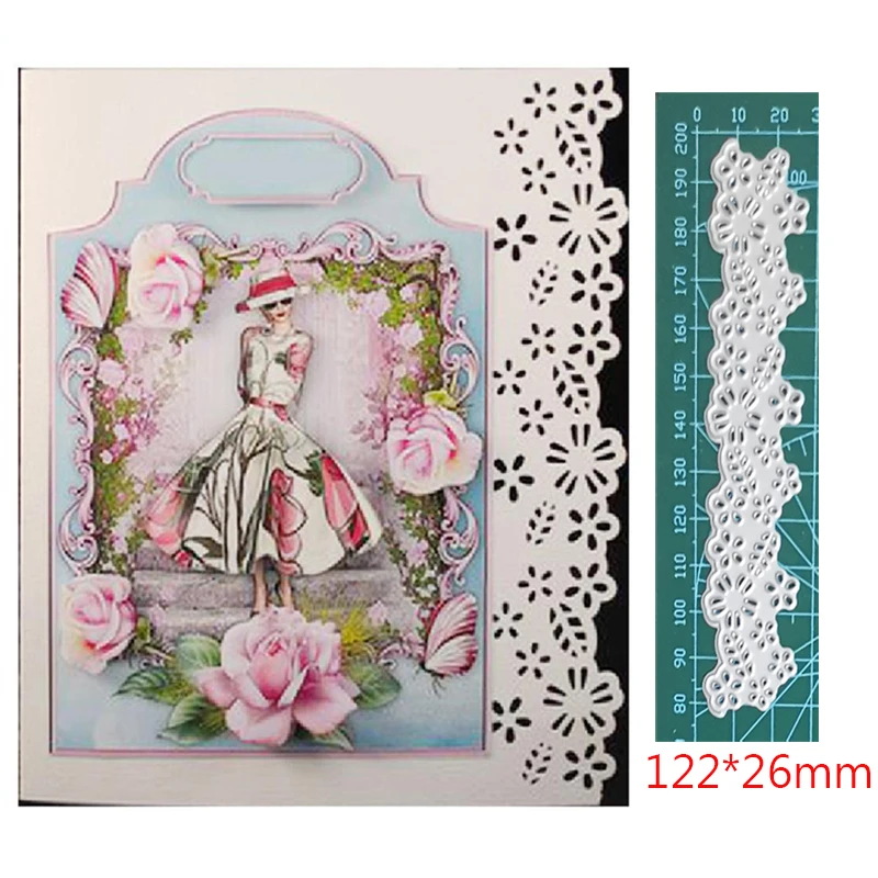 Высечка с кружевом и цветочной границей, металлическая высечка, новинка 2021, высечка для рукоделия, трафареты для фотоальбома
Высечка с кружевом и цветочной границей, металлическая высечка, новинка 2021, высечка для рукоделия, трафареты для фотоальбома