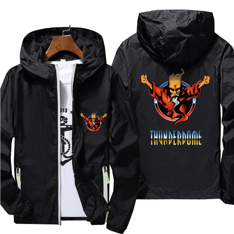 Thunderdome Wizard Logo Hardcore Techno And Gabber Mens Women 2022 Windbreaker Zipper Thin Skin Reflective Hooded Pilot Jacket
Thunderdome Wizard Logo Hardcore Techno And Gabber Mens Women 2022 Windbreaker Zipper Thin Skin Reflective Hooded Pilot Jacket