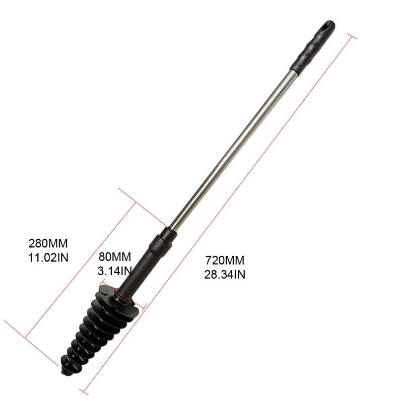 Sewer Pipe Clogging Piston Type Dredge Device Long-Handled Toilet Flexible Brush Plunger Household Tools
Sewer Pipe Clogging Piston Type Dredge Device Long-Handled Toilet Flexible Brush Plunger Household Tools