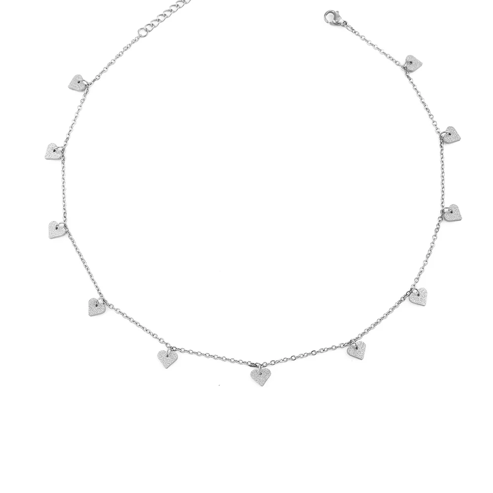 Wholesale Sparkling multi-Heart kalea Choker Necklace with Stainless Steel Sparkler Heart Malihini Pendant 10pcs/lot 
Wholesale Sparkling multi-Heart kalea Choker Necklace with Stainless Steel Sparkler Heart Malihini Pendant 10pcs/lot