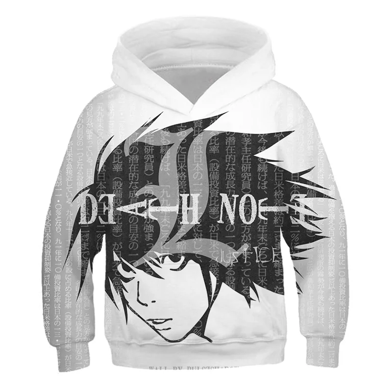 Kids Death Note Sweatshirts Baby Boys Clothes For Autumn New World Children's Clothing Baby Hoodies Teenger Boys 3D Sweatshirt
Kids Death Note Sweatshirts Baby Boys Clothes For Autumn New World Children's Clothing Baby Hoodies Teenger Boys 3D Sweatshirt