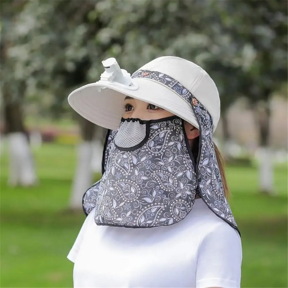 Sun Cap Riding Face Mask With Electric Fan For Outdoor Sports Tea Picking Sun Hat Cool, breathable and sweat-absorbent
Sun Cap Riding Face Mask With Electric Fan For Outdoor Sports Tea Picking Sun Hat Cool, breathable and sweat-absorbent