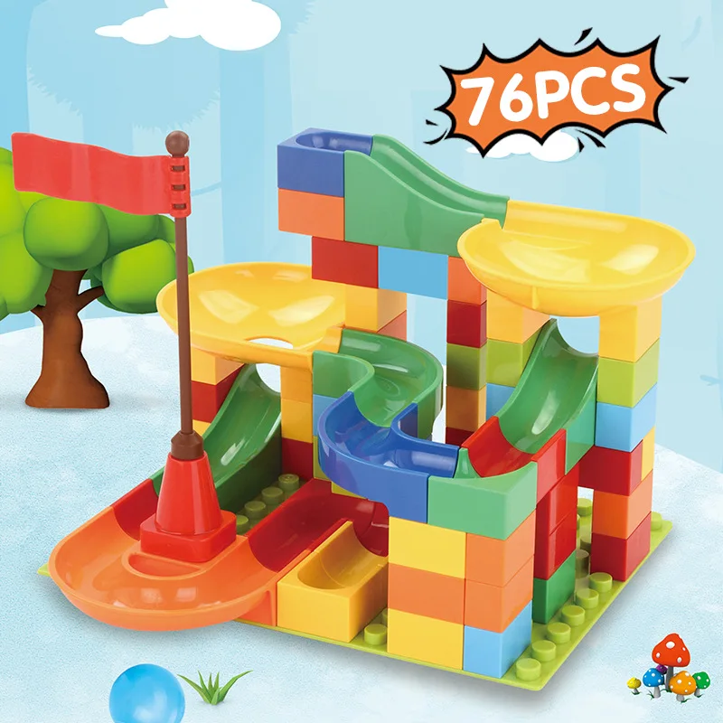 30-76 PCS Marble Race Run Block Compatible Big Building Blocks Funnel Slide Blocks Bricks Toys For Children Maze Ball Race
30-76 PCS Marble Race Run Block Compatible Big Building Blocks Funnel Slide Blocks Bricks Toys For Children Maze Ball Race