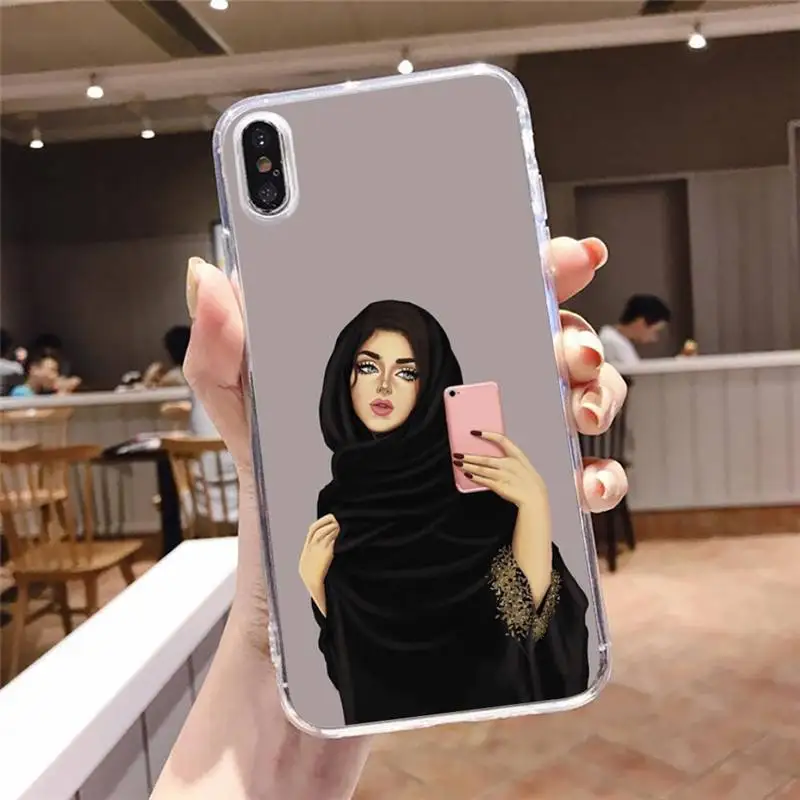 Muslim IslamicGirl cartoon Phone Case Transparent for iPhone 6 7 8 11 12 s mini pro X XS XR MAX Plus
Muslim IslamicGirl cartoon Phone Case Transparent for iPhone 6 7 8 11 12 s mini pro X XS XR MAX Plus