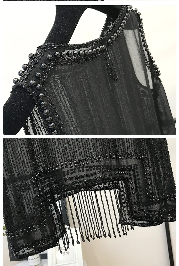 2021 Summer Fashion European New Elegant Ladies Top Pearls Irregular Tassel Women Vest Solid Color Beading Pullover T-shirt
2021 Summer Fashion European New Elegant Ladies Top Pearls Irregular Tassel Women Vest Solid Color Beading Pullover T-shirt