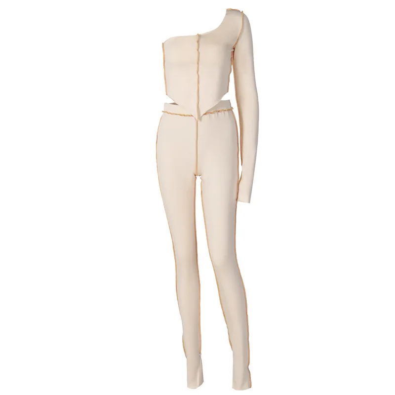 2020 Fall / Winter New Women Fashion Sexy Reverse Hemline One Shoulder Long Sleeve Top Slim Casual Pants Set Female En*
2020 Fall / Winter New Women Fashion Sexy Reverse Hemline One Shoulder Long Sleeve Top Slim Casual Pants Set Female En*