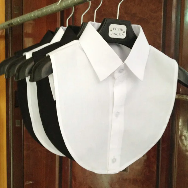 New Women Solid Color Fake Collar Blouse Vintage Detachable Shirt Mens Shirt False Collar Lapel Blouse Half Shirt Top Accessory
New Women Solid Color Fake Collar Blouse Vintage Detachable Shirt Mens Shirt False Collar Lapel Blouse Half Shirt Top Accessory