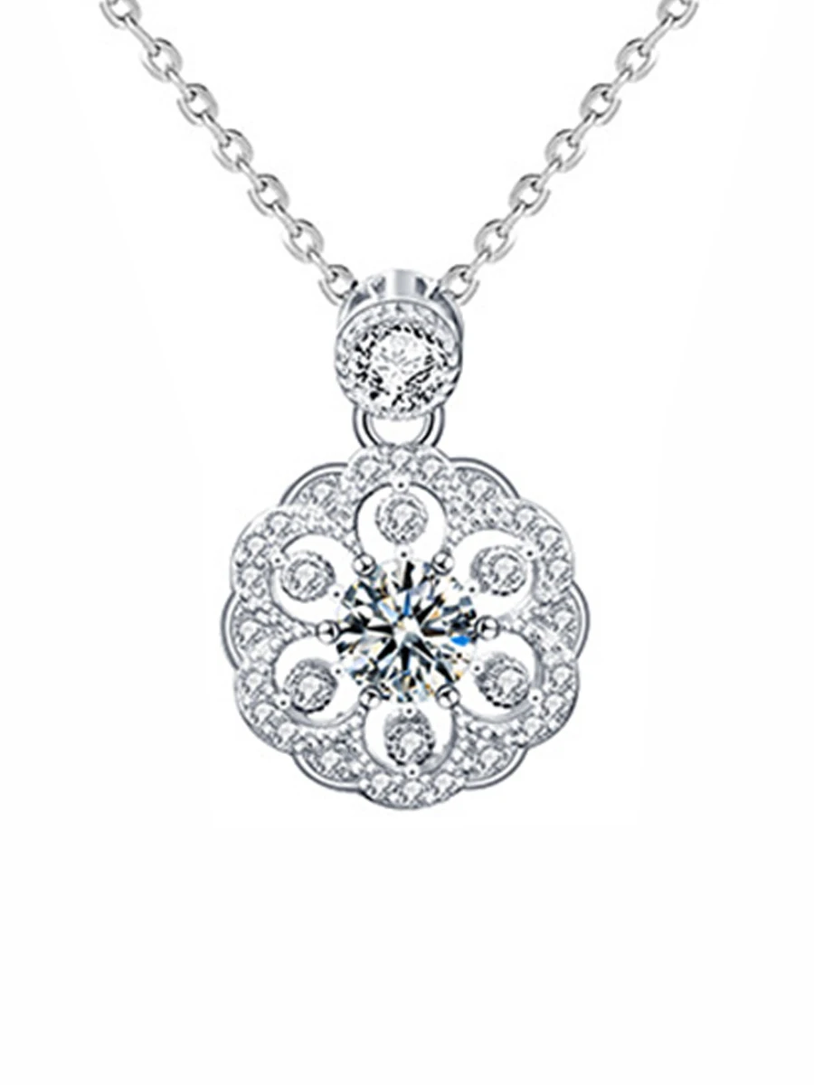 925 latest hot sale women's Moissanite flower necklace, classic fashion, exclusive anniversary gift
925 latest hot sale women's Moissanite flower necklace, classic fashion, exclusive anniversary gift