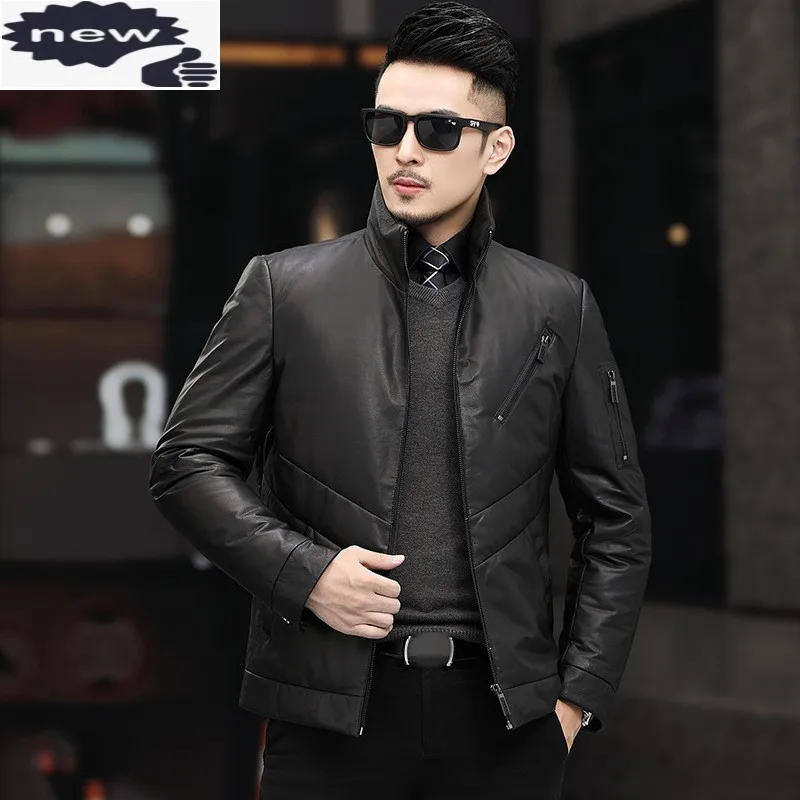 Куртка мужская зимняя из натуральной кожи, с воротником-стойкой
Куртка мужская зимняя из натуральной кожи, с воротником-стойкой