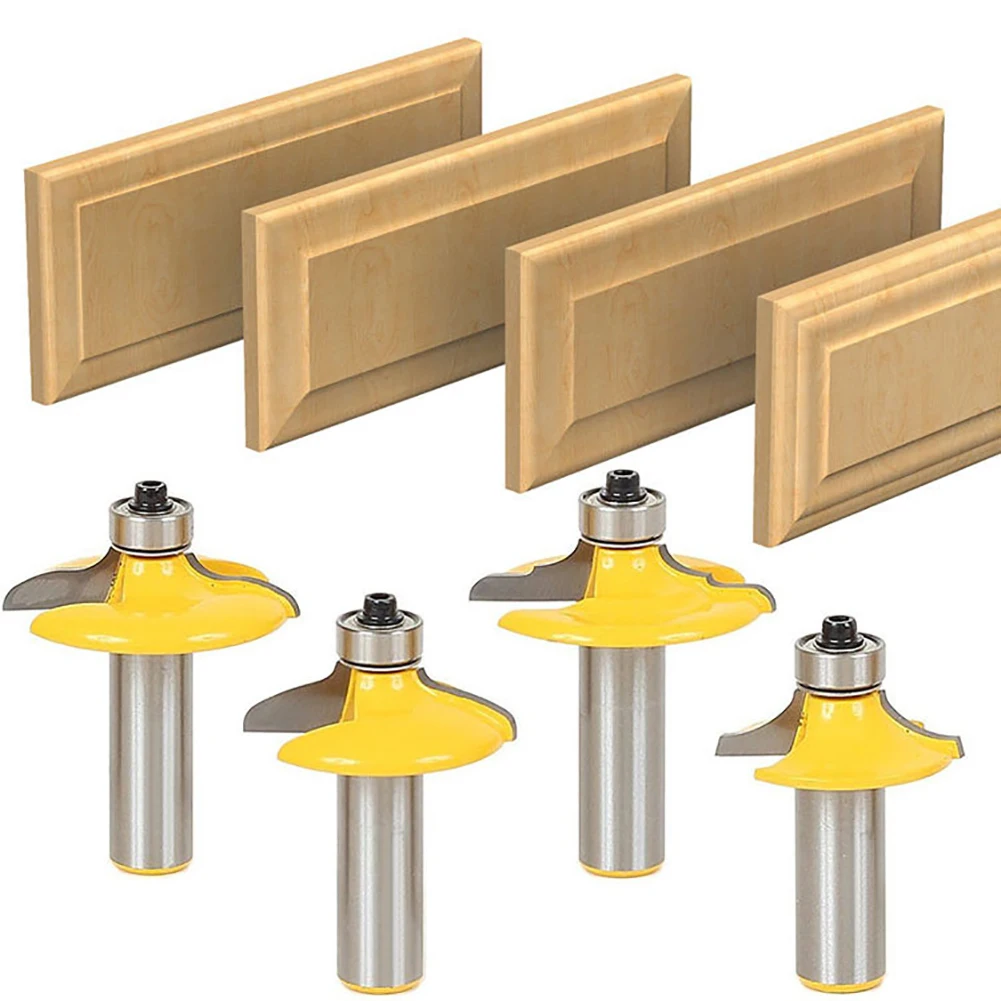 4 Bits Ogee Router Bit 1/2 Inch Shank Drawer And Cabinet Door Front Edging Router Bit Milling Cutter Tool Drilling Milling
4 Bits Ogee Router Bit 1/2 Inch Shank Drawer And Cabinet Door Front Edging Router Bit Milling Cutter Tool Drilling Milling
