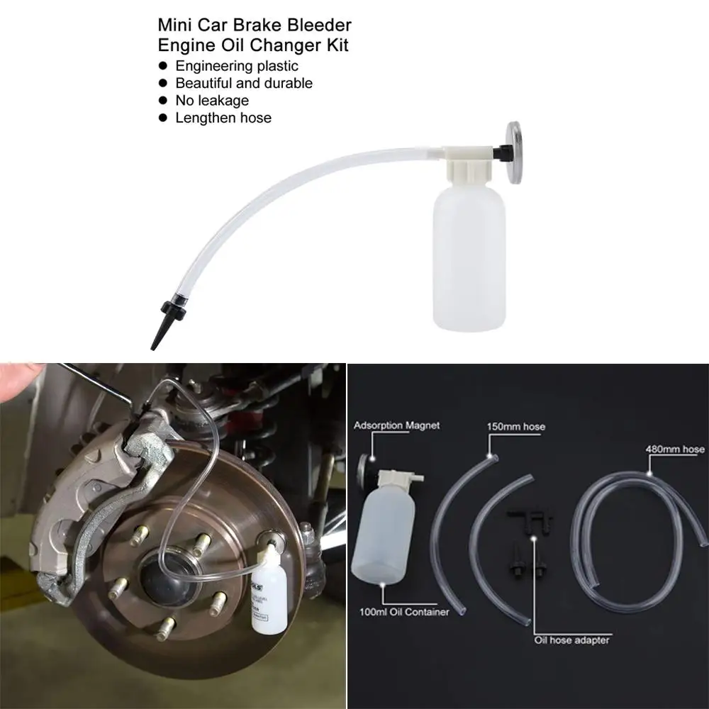 Mini 100ML Hand Held Pneumatic Brake Fluid Bleeder Tools Kit Car Air Extractor Clutch Oil Pump Bleeding Empty Drained Tool
Mini 100ML Hand Held Pneumatic Brake Fluid Bleeder Tools Kit Car Air Extractor Clutch Oil Pump Bleeding Empty Drained Tool