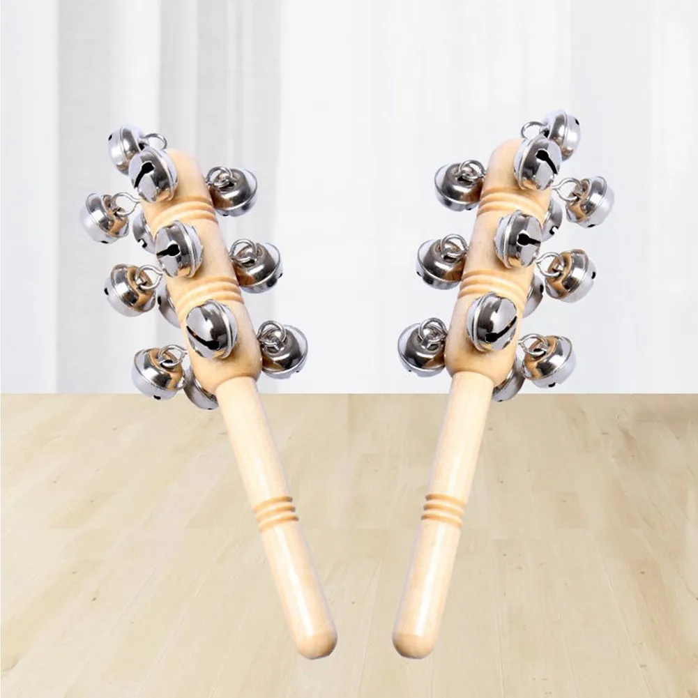 Jingle Bells Sleigh Bell On A Stick 13 Bells Percussion KIds Wooden Rattle Toys Rattle Toy Kid Handle Activity Bell Rattle Gift
Jingle Bells Sleigh Bell On A Stick 13 Bells Percussion KIds Wooden Rattle Toys Rattle Toy Kid Handle Activity Bell Rattle Gift