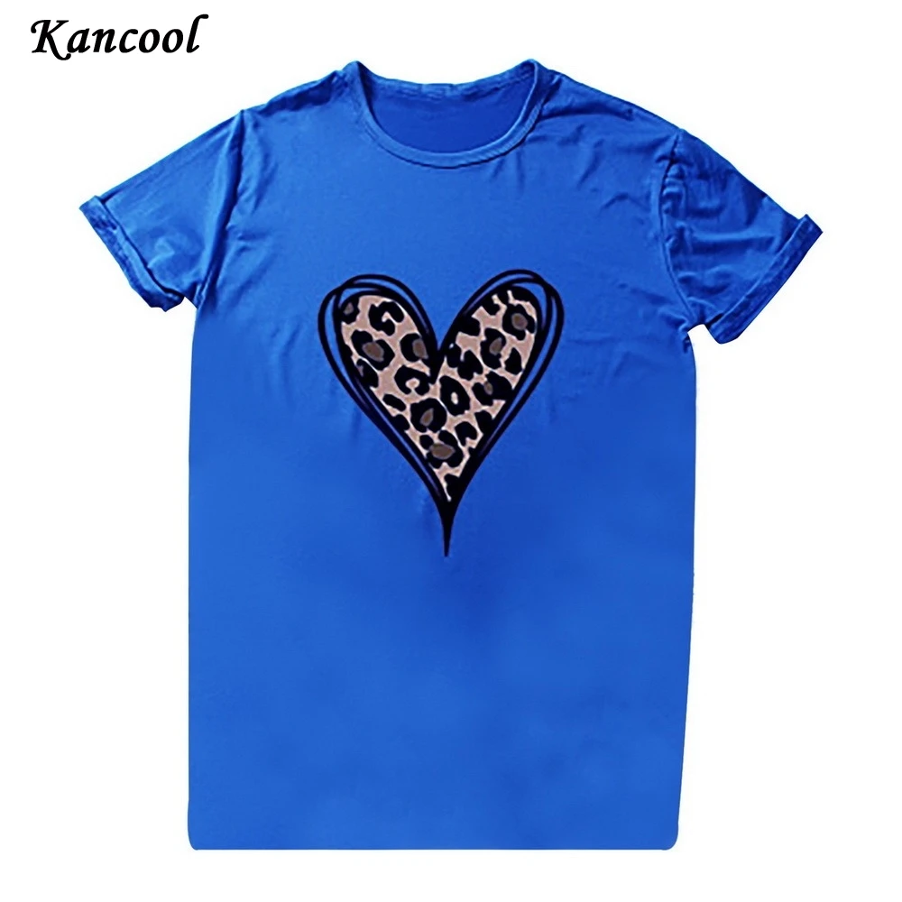 Muyogrt Hot T Shirts Fashion Leopard Heart Print Tee Tops Summer T Shirt Women Short Sleeve Round Neck Tshirt Woman Clothes
Muyogrt Hot T Shirts Fashion Leopard Heart Print Tee Tops Summer T Shirt Women Short Sleeve Round Neck Tshirt Woman Clothes